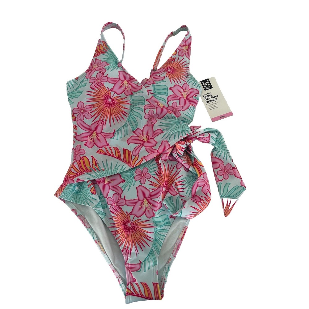 Member's Mark Ladies Family Swim Adjustable‎ Strap Small One Piece Swimsuit New
